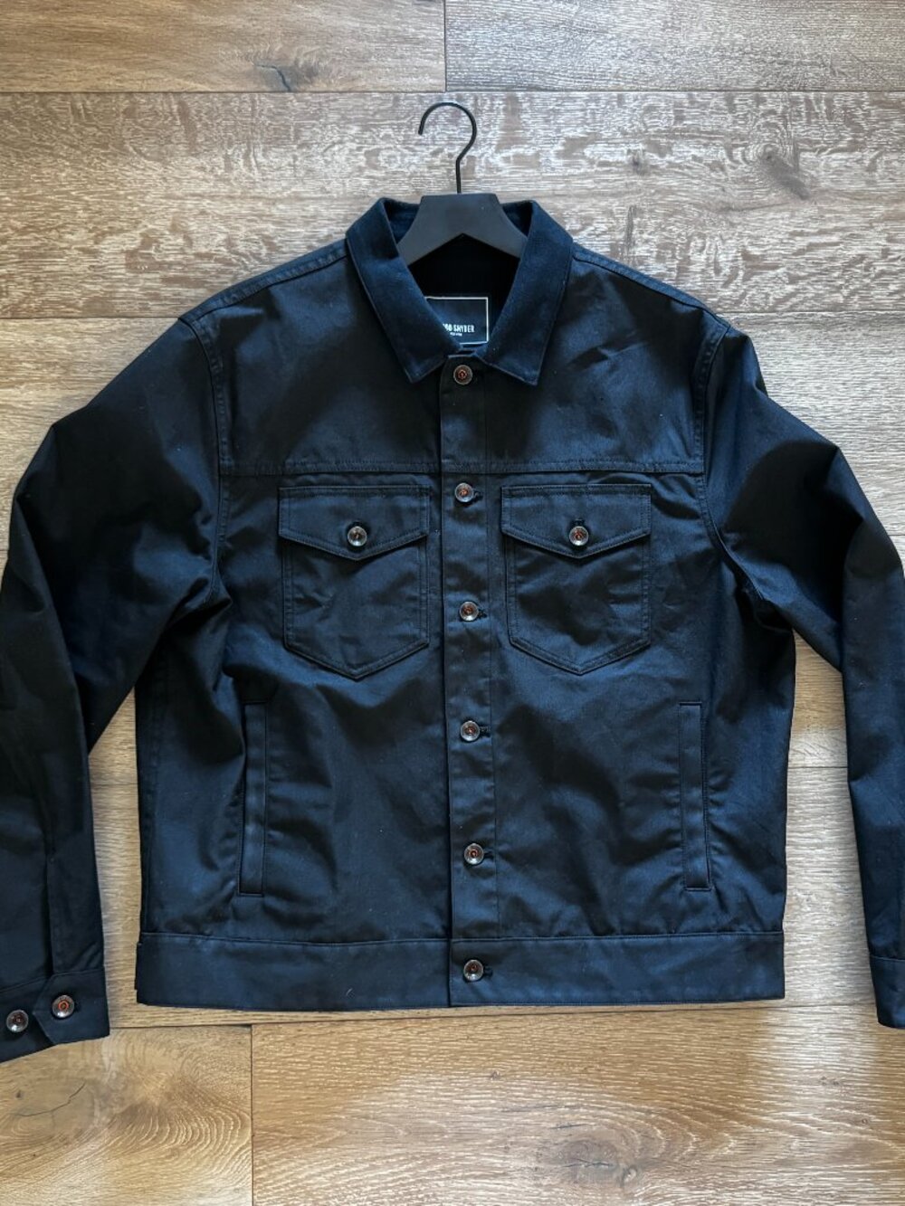 Todd Snyder Dylan Black L Large Waxed Jacket British Millerain $698